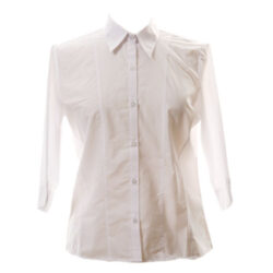 Senior 3/4 Sleeve White Blouse