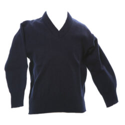 Navy V Neck Jumper
