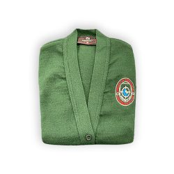 Mary Help of Christians Crested Cardigan